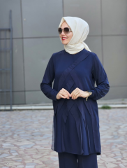 Şifon Detaylı Tunik