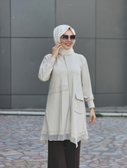 Arkada Fermuar Detaylı Kap/Tunik