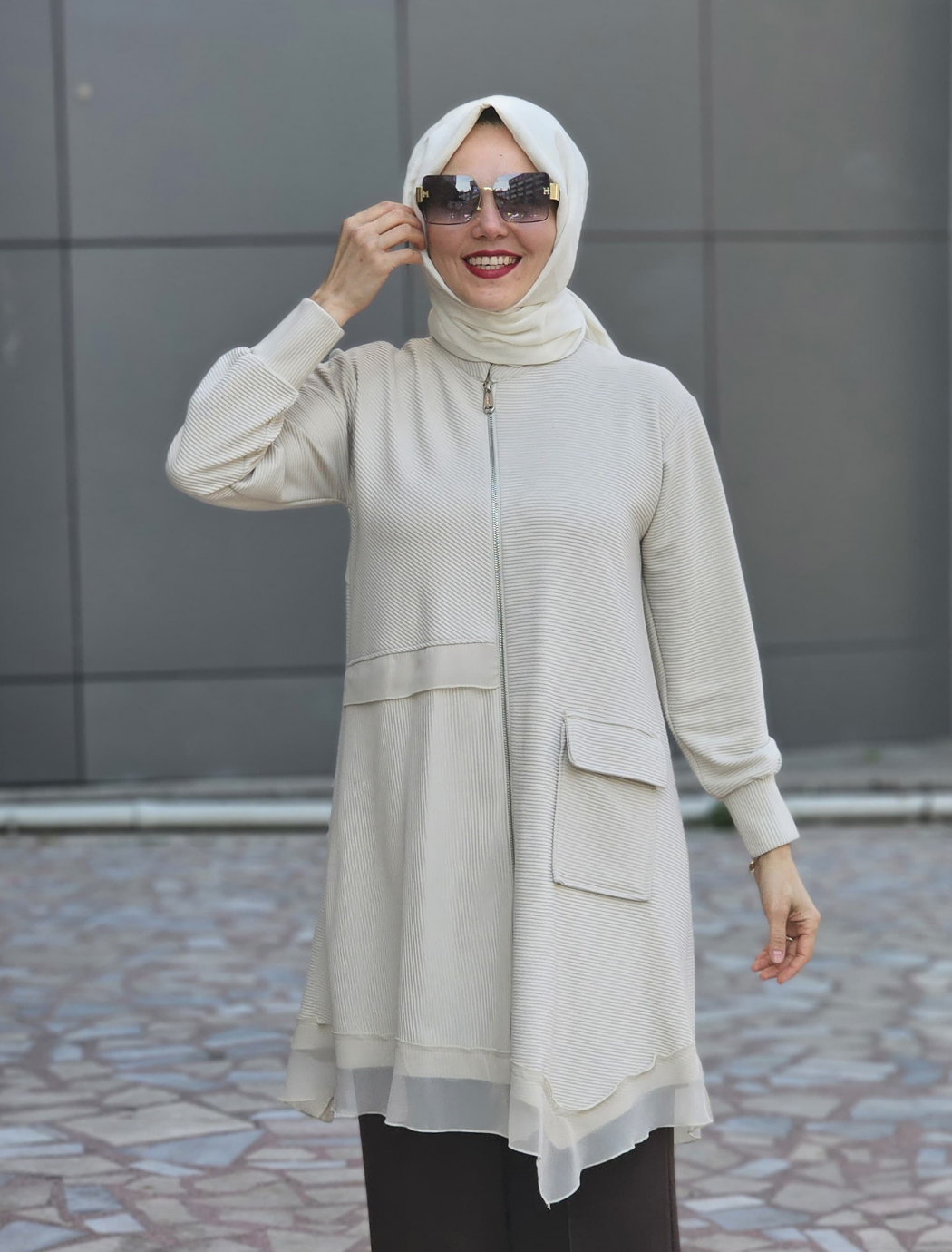 Arkada Fermuar Detaylı Kap/Tunik